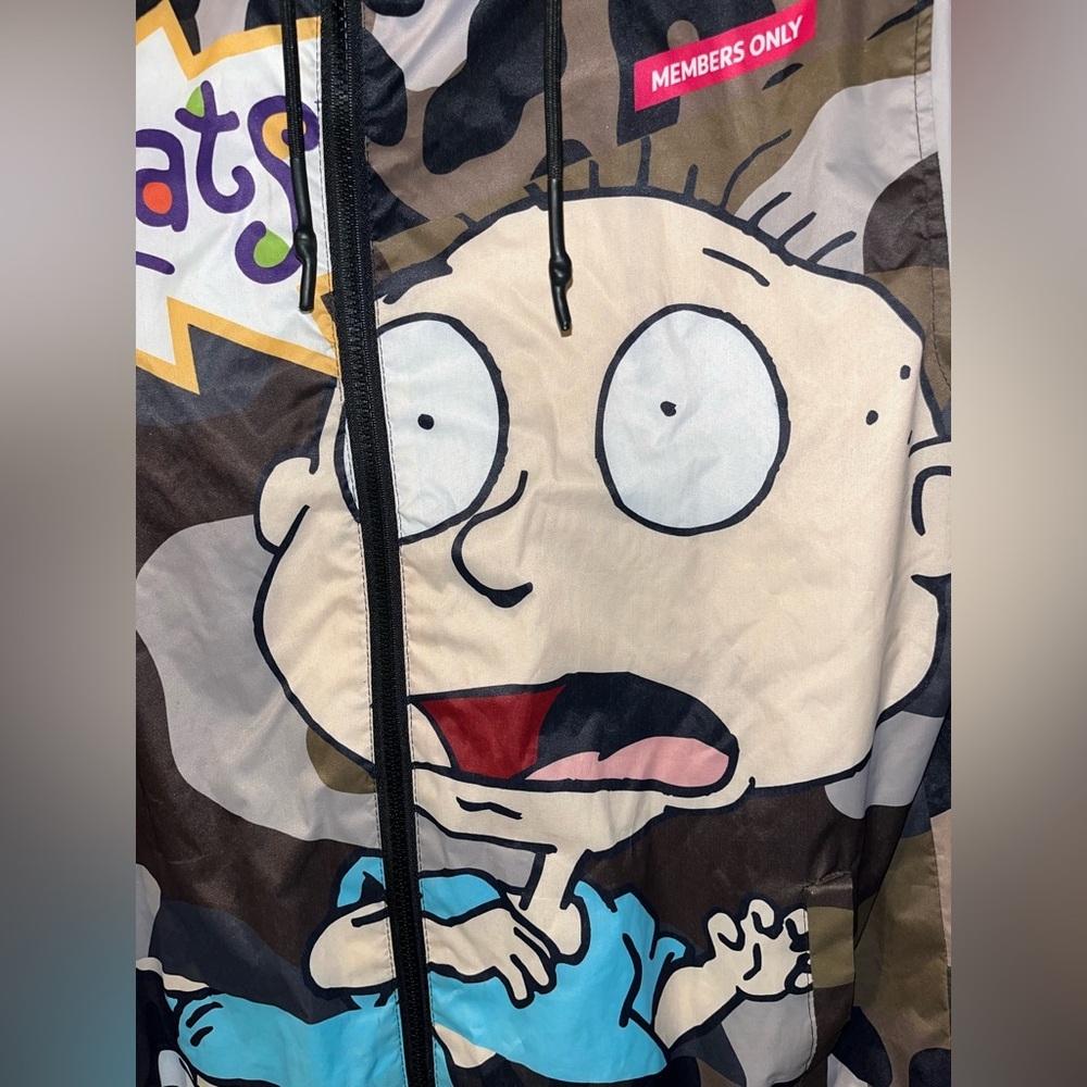 MEMBERS ONLY X NICKELODEON Rugrats Tommy Chucky Camo Jacket Men's Size M - Picture 2 of 8